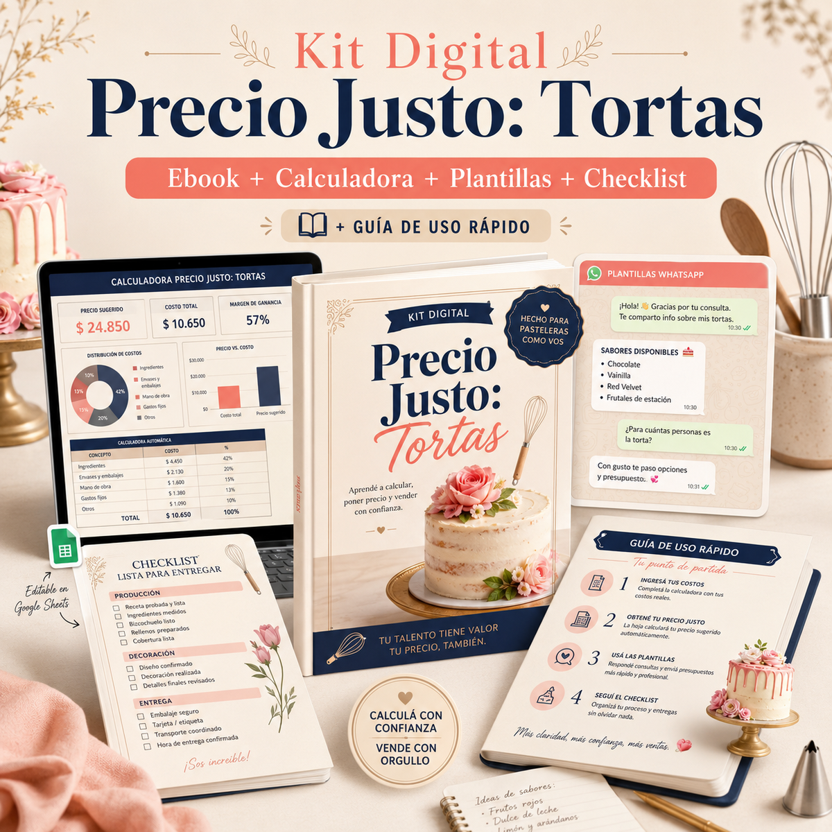 Kit Digital Precio Justo: Tortas